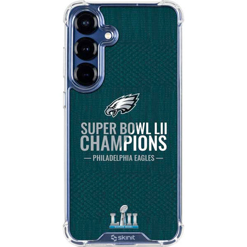 NFL Philadelphia Eagles Super Bowl LII Champions Galaxy S25 Clear Case